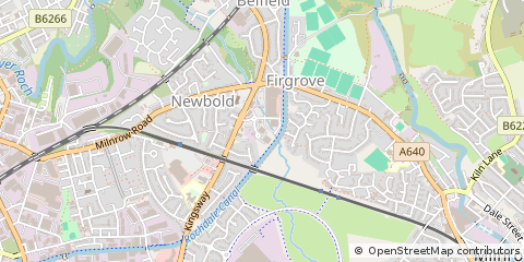 Map of Rochdale, Surrey