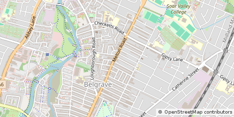 Map of Leicester, Leicestershire