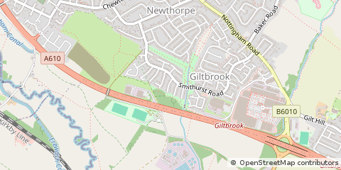 Map of Nottingham, Notts