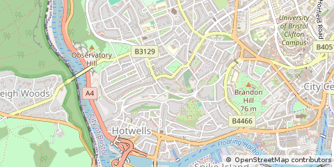 Map of Clifton, Bristol