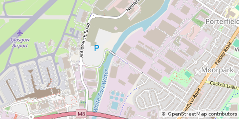 Map of Paisley, Renfrewshire