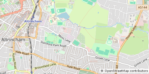 Map of Altrincham