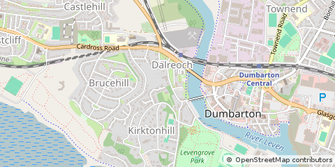 Map of Dumbarton