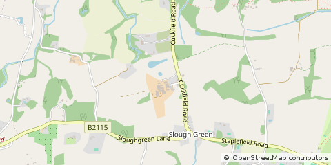 Map of Cuckfield, Haywards Heath, West Sussex