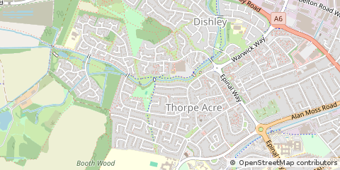 Map of Loughborough
