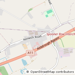 Map of Attleborough, Norfolk