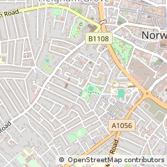 Map of Norwich, Norfolk
