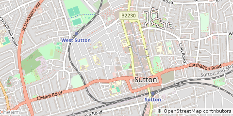 Map of Surrey