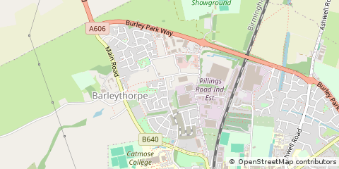 Map of Oakham, Rutland