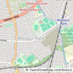 Map of NEW Malden, Surrey