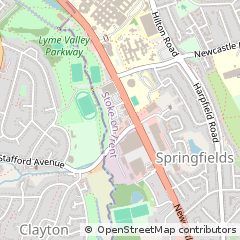 Map of Stoke-on-Trent, Staffordshire