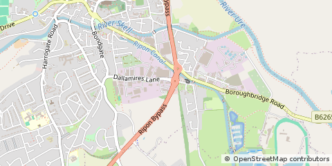 Map of Ripon, North Yorkshire