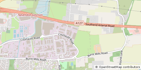 Map of Basildon, Essex