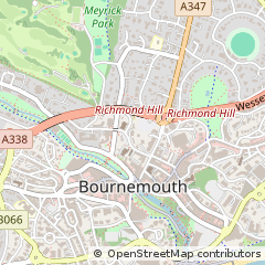 Map of Bournemouth, Dorset