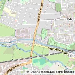 Map of Leicester