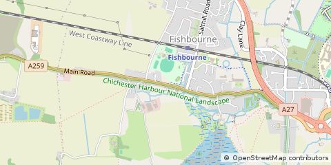 Map of Chichester, West Sussex