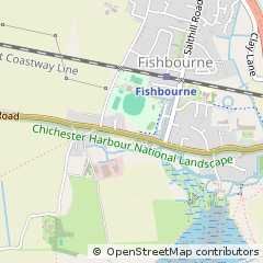 Map of Chichester, West Sussex