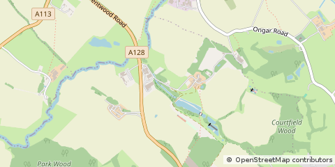 Map of Brentwood, Essex