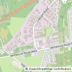 Map of Wimborne, Dorset