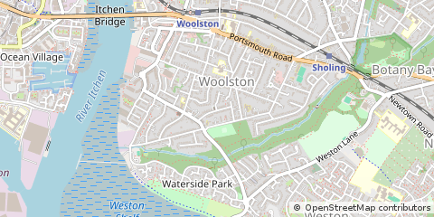 Map of Southampton, Hampshire