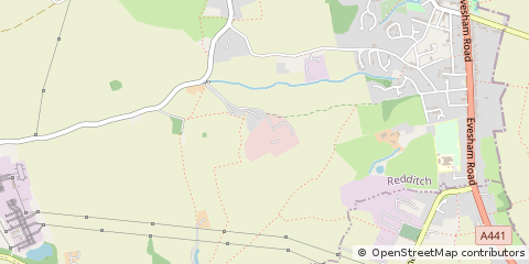 Map of Redditch, Worcestershire