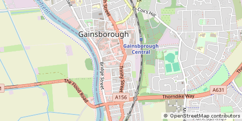 Map of Gainsborough