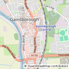 Map of Gainsborough