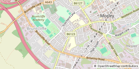 Map of West Yorkshire