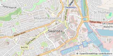 Map of West Glamorgan