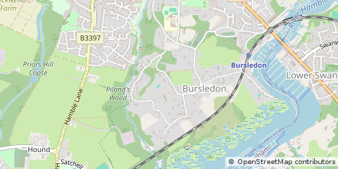 Map of Southampton, Hampshire