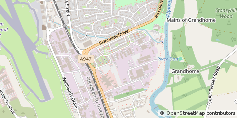 Map of Dyce, Aberdeenshire