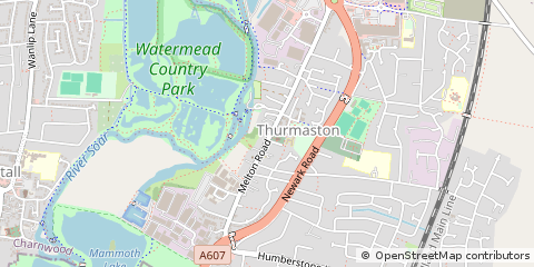Map of Leicester