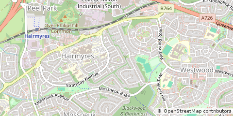 Map of East Kilbride