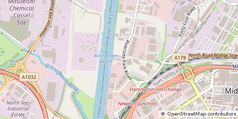 Map of Middlesbrough