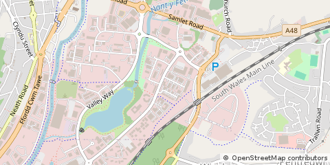 Map of Swansea, West Glamorgan