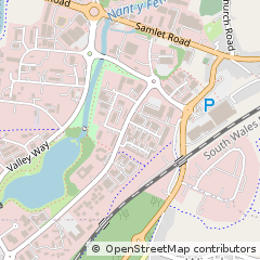 Map of Swansea, West Glamorgan