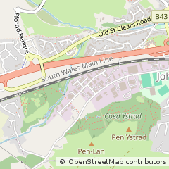 Map of Carmarthen