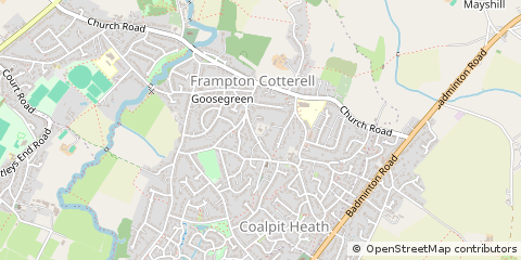 Map of Bristol, Gloucestershire