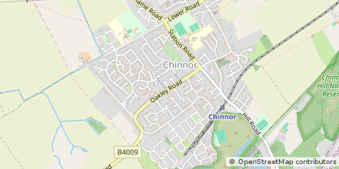 Map of Chinnor, Oxfordshire