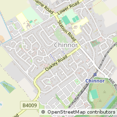 Map of Chinnor, Oxfordshire