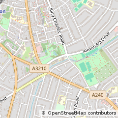 Map of Surbiton, Surrey
