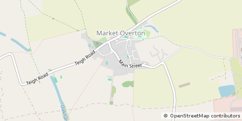 Map of Oakham, Rutland