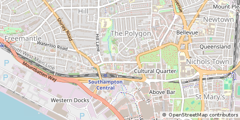 Map of Southampton