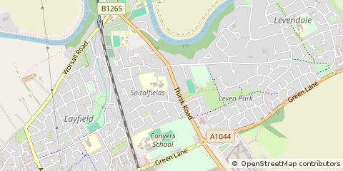 Map of Yarm, Cleveland