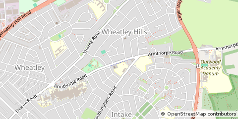 Map of Doncaster