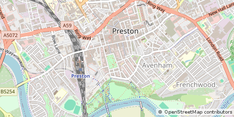 Map of Preston
