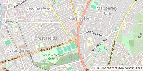 Map of Nottingham