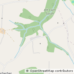 Map of Newcastle Emlyn