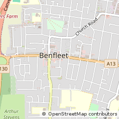 Map of Benfleet, Essex