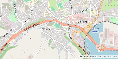 Map of Larne, Antrim